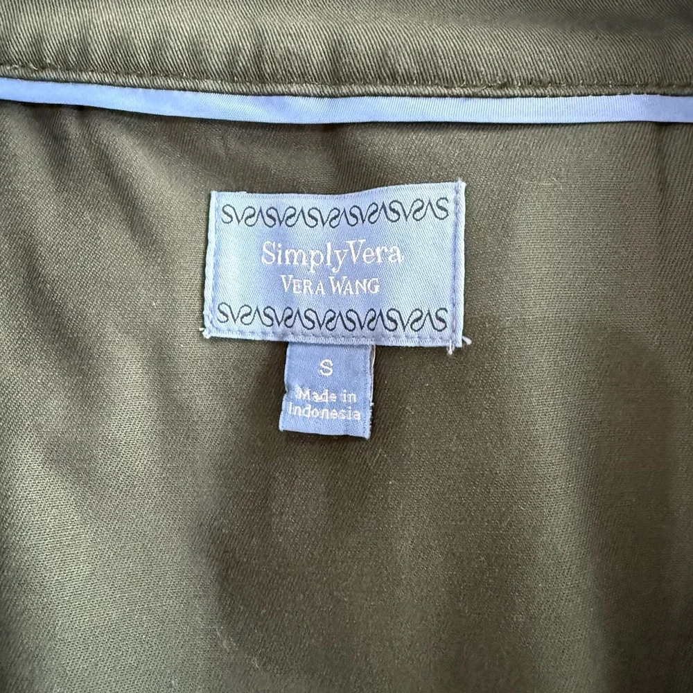 Simply Vera Vera Wang Dark Green Vintage Coat - Picture 7 of 15